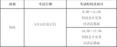 2023年河北省初級會計考試的時間已經確定為5月13日至17日進行，共10個批次